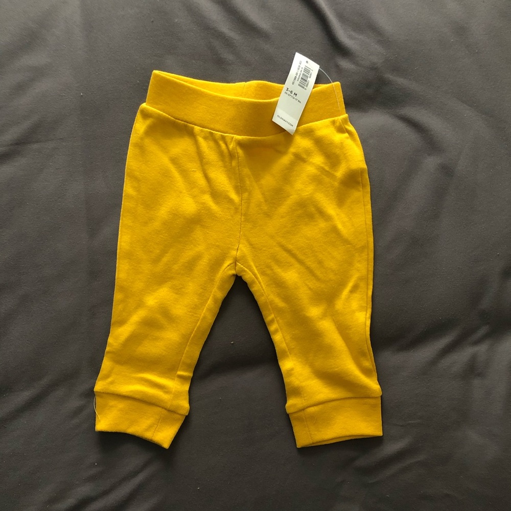 Yellow Joggers 3-6 month